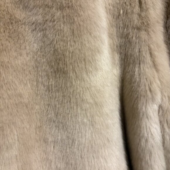 Donna Salyers Champagne Faux Fox Coat sz XL - Picture 10 of 16